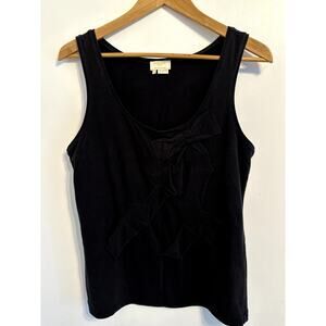 Kate Spade tank top blouse with fabric bow detail size large